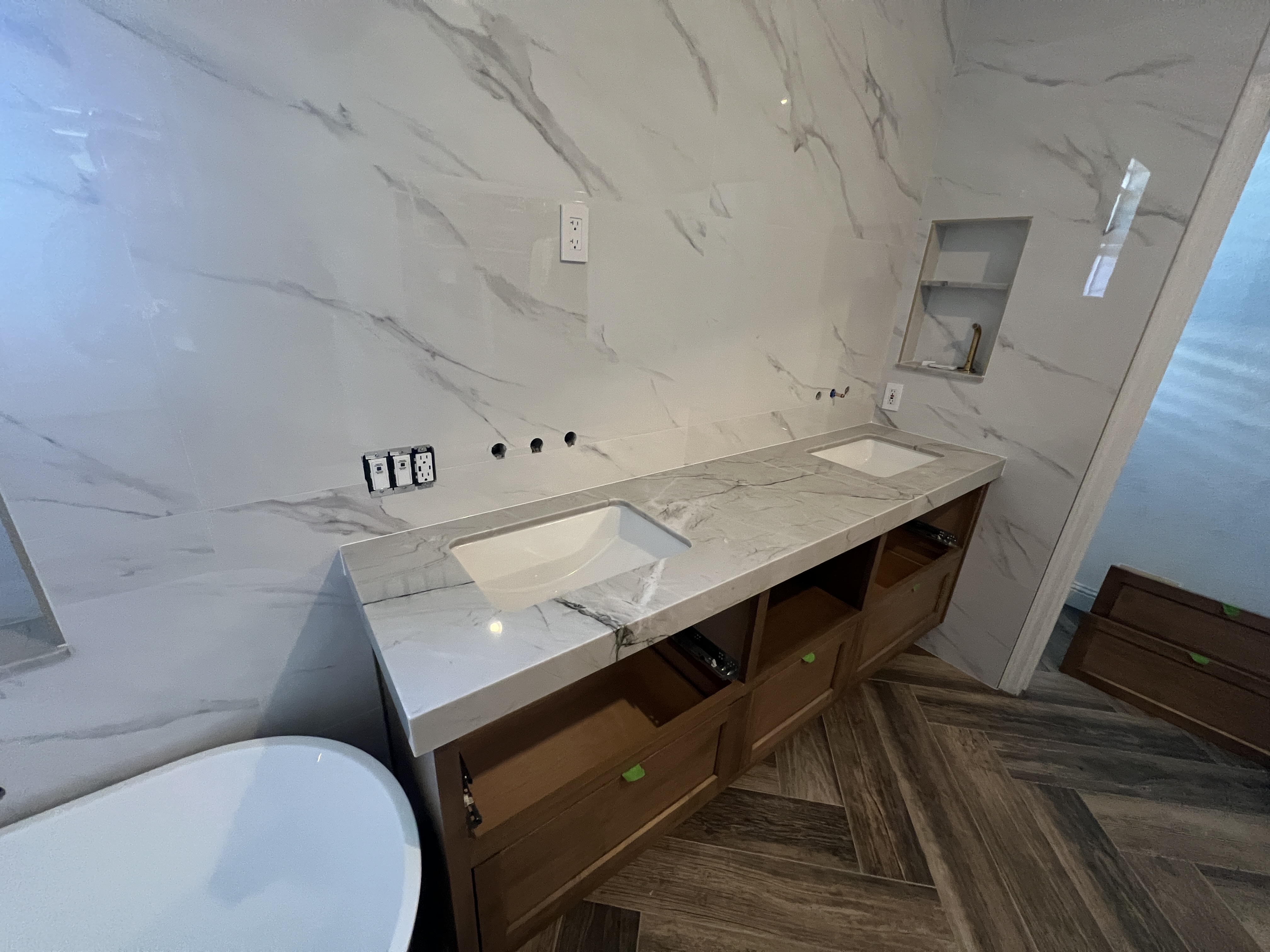 After — Bathroom Vanity & Tile Repair